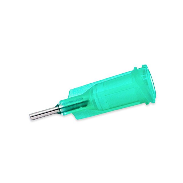 Dosiernadel 0,5", gerade, Gauge 18, grün, spitzenform gerade