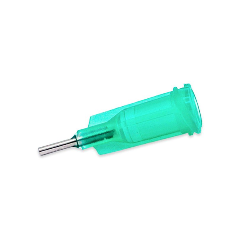Dosing needle 0.5", straight, gauge 18, green, straight tip shape