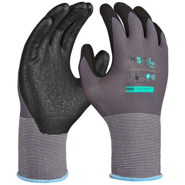 Hi5 X Flexitec Basic gloves 4121X, grey/black