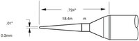 Lötspitze SxV Serie, konisch lang 0,3 x 18,4 mm #thumbnail-2