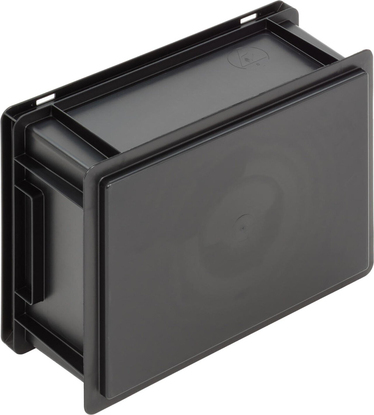 ESD Behälter New Box NB MC, Griffleisten, schwarz, 400 x 300 x 170 mm #zoom-2