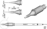 Lötspitze R245, Meißel, 1,5 x 0,5 mm, R245017 #thumbnail-1