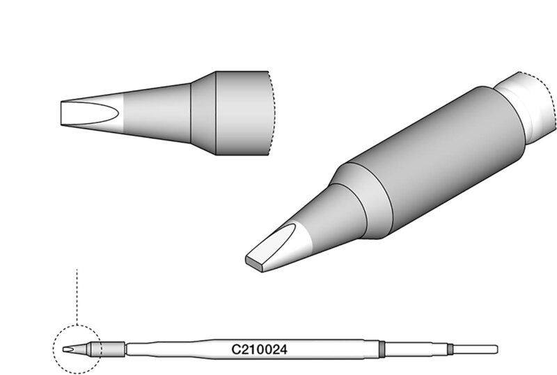 Lötspitze für T210-A / T210-NA, meißelförmig, C210024 #2