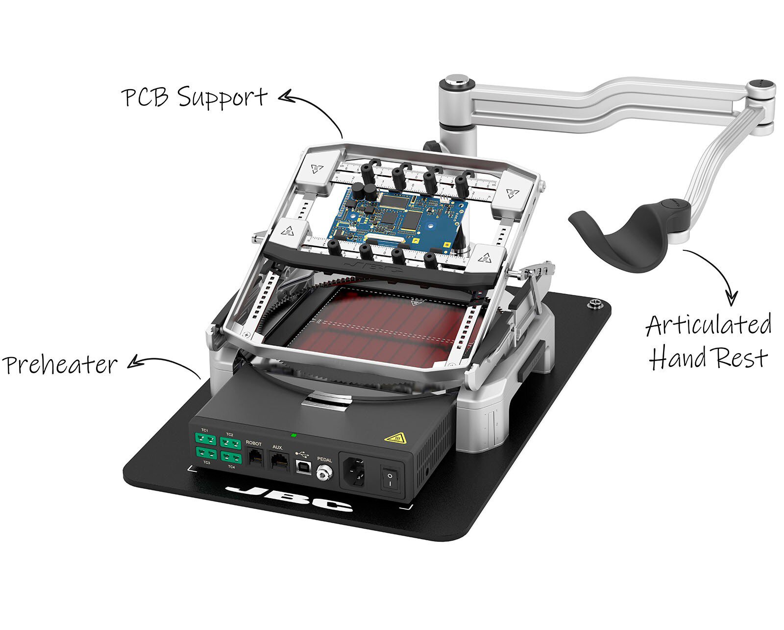 Multi-axis rework station for PCBs up to 13x13 cm #zoom-1