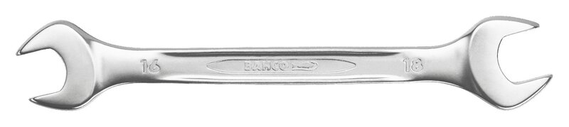 Double open-end wrench, 17 mm × 19 mm, chrome-plated #2