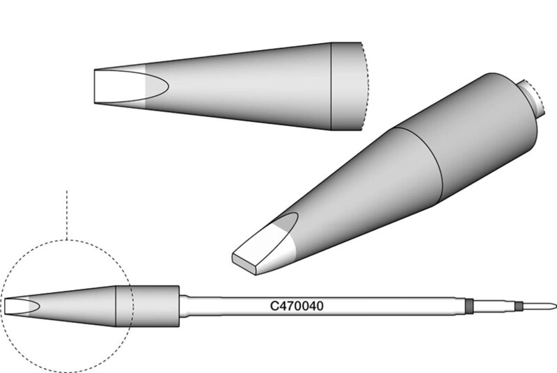 Lötspitze meißelförmig, 4 x 1,3 mm, C470040 #2
