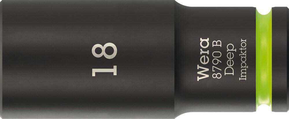 Socket with 3/8" drive, 18 x 63 mm #zoom-1