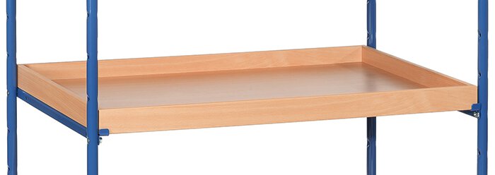 Caisse pour chariot à plateaux 1000 x 600 avec 1 paire de cornières d'appui  #zoom-1