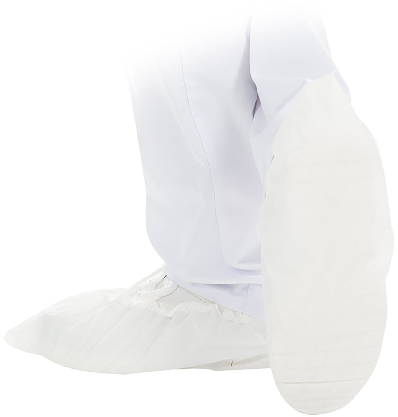 Hygonorm surchaussure "Anti Slide Light" CPE, blanc 50my, 41x17cm, antidérapant #zoom-1