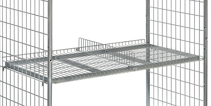Trenngitter für Boden 510 mm breit für Kommissionierwagen 28er #zoom-1