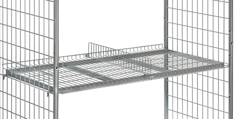 Trenngitter für Boden 510 mm breit für Kommissionierwagen 28er