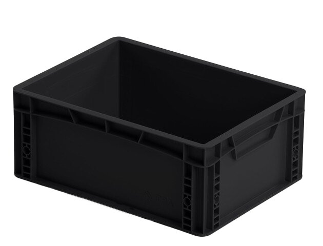 ESD Euro container 40x30x17, black, 16 liters #zoom-1