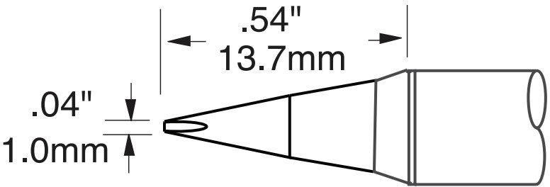 Panne à souder de la série SxV, en forme de burin, 1 x 13,7 mm #zoom-2