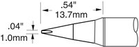 Panne à souder de la série SxV, en forme de burin, 1 x 13,7 mm #thumbnail-2