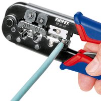 Crimpzange für Westernstecker, brüniert, RJ 11/12 (6-polig) 9,65 mm RJ 45 (8-polig) 11,68 mm, 190 mm, SB Verpackung #thumbnail-8