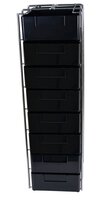 ESD tray, carrying frame incl. 10 trays, chrome-plated, 610 x 190 x 252 mm #thumbnail-1