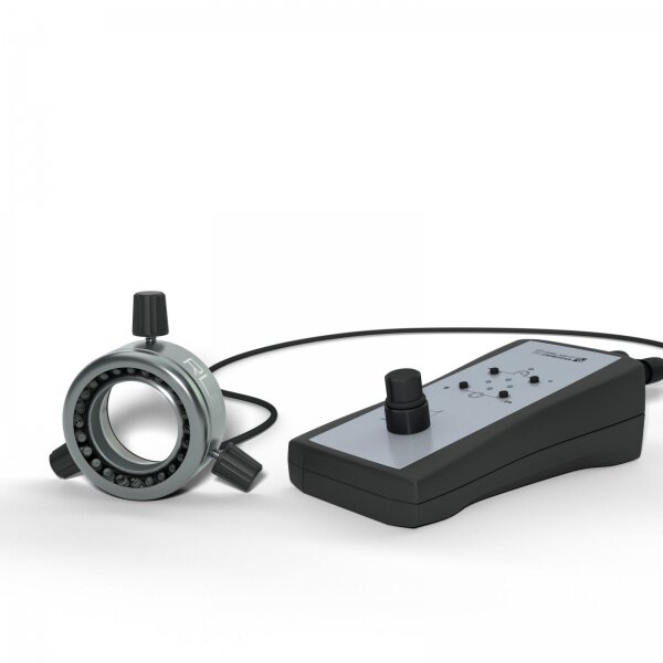 Pierścień segmentu LED, niebieski (470 nm), odległość robocza 15 mm - 50 mm (optymalnie 25 mm) #zoom-1