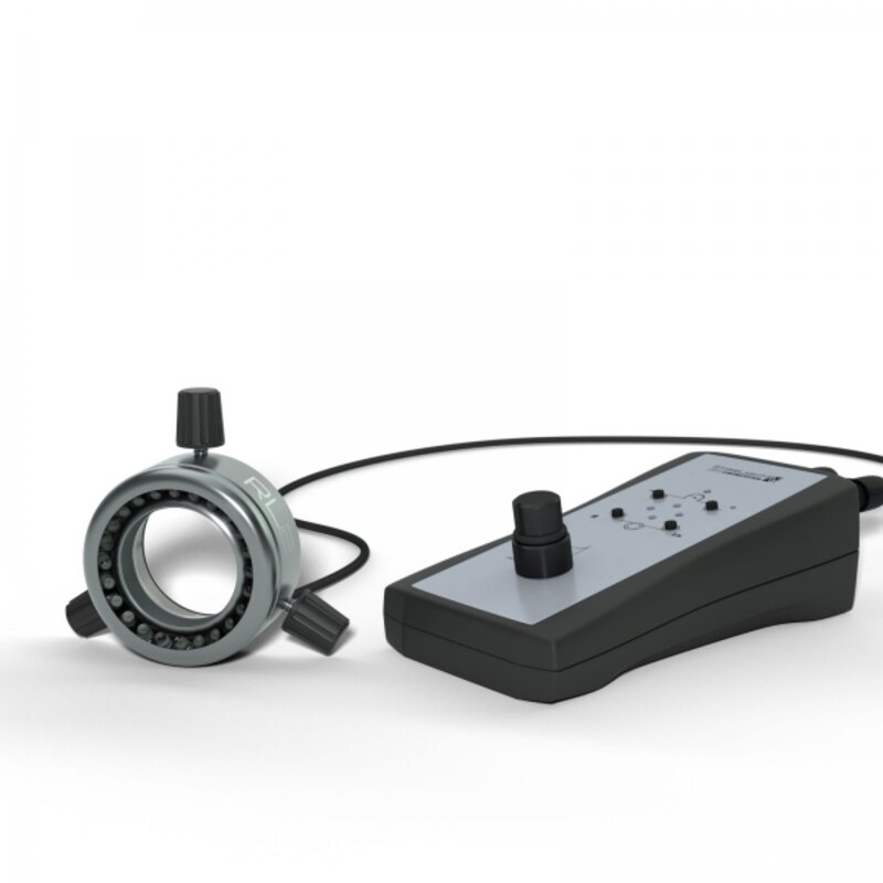 Pierścień segmentu LED, niebieski (470 nm), odległość robocza 15 mm - 50 mm (optymalnie 25 mm) #1