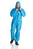 Tuta ProSafe® 1, SMMS a 4 strati, antistatica, con cappuccio, blu, taglia S #thumbnail-2