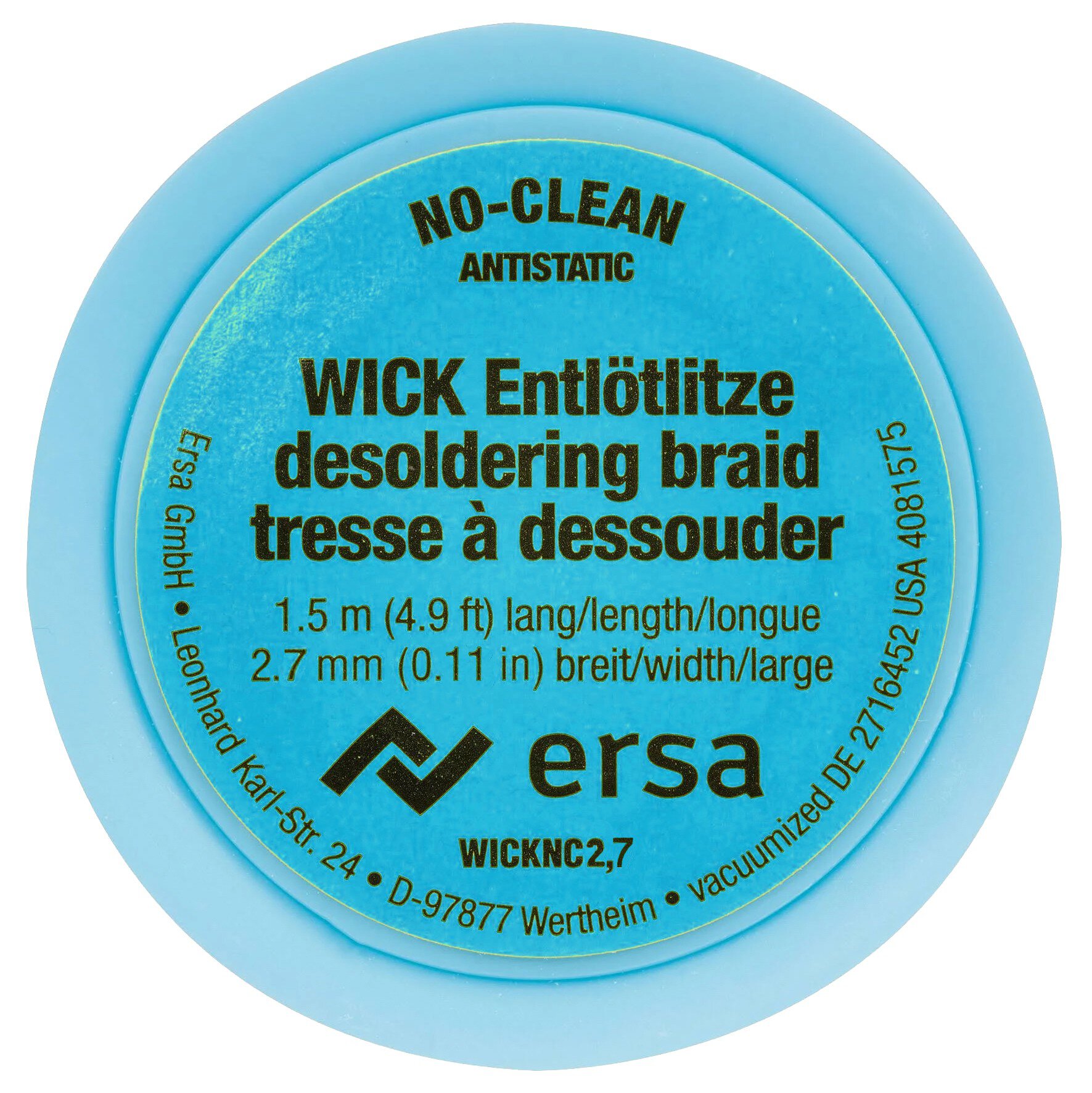 Entlötlitze NO-CLEAN, 2,7 mm, blau, 1,5 m #zoom-1