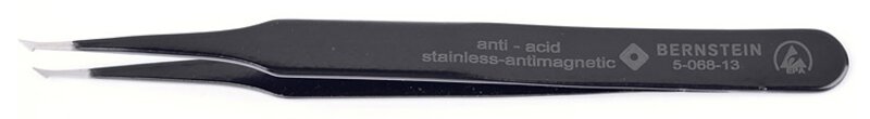 ESD SMD pincet 120mm vorm 13 roestvrij staal hoek 45° geleidend