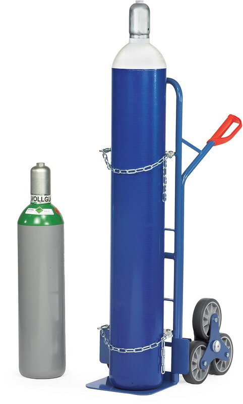 Stahlflaschen-Treppenkarre 3-Rad-Stern, je 3 TPE-Räder 160 x 40 mm  #2