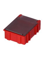Boîte CMS ESD N3, 41 x 37 x 15 mm, rouge/transparent métallisé #thumbnail-1