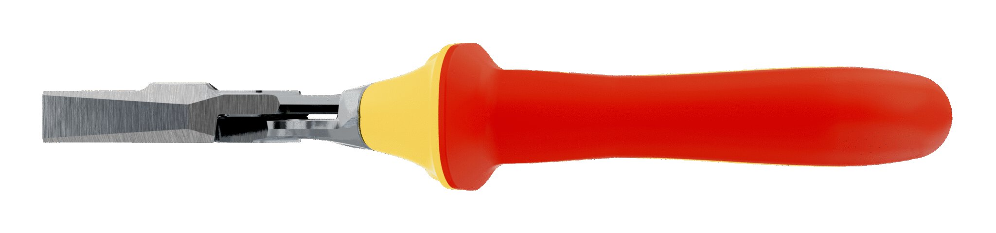 Reinforced Combination Pliers with Insulated Dual-Component Handles and Chrome Finish, VDE approved #zoom-4