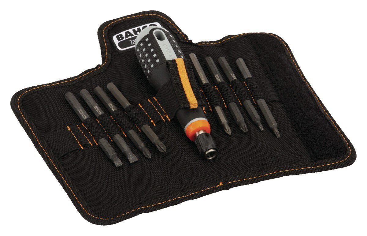 ERGO™ schroevendraaiers met rubberen handvat en vervangingsklingen voor gleuf-, kruiskop- en TORX® schroeven in een set, 9 stuks. #zoom-1