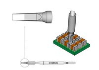 Soldering tip chisel-shaped, straight, 1 x 0.2 mm, C105125 #thumbnail-2