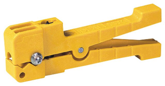 Ringer™ wire stripper for shielded cables with insulation from 0.203 - 0.254 mm, Ø 3.0 - 5.6 mm, yellow
