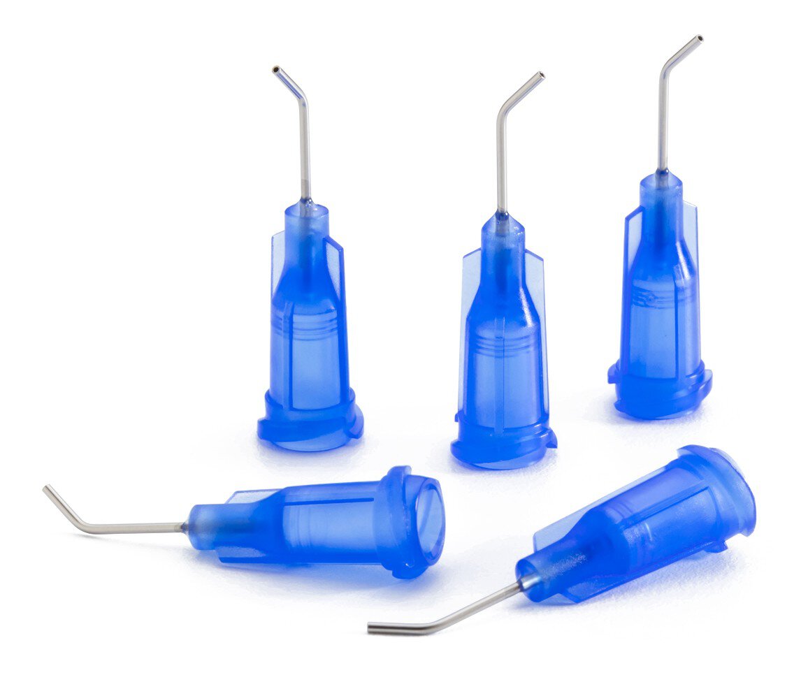 Ago di dosaggio piegato, 45°, blu, 0,5". #zoom-1