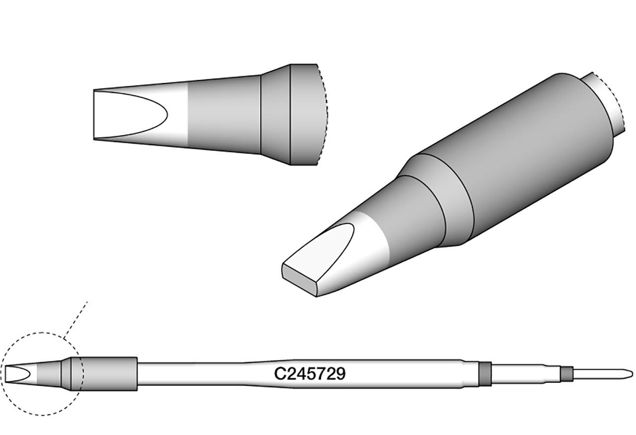 Lötspitze meißelförmig, 2,7 x 1 mm, C245729 #zoom-1