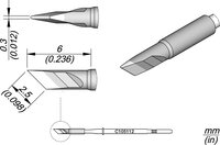 Soldeerstift, mesvormig, 2,5 x 0,3 mm, C105112 #thumbnail-1