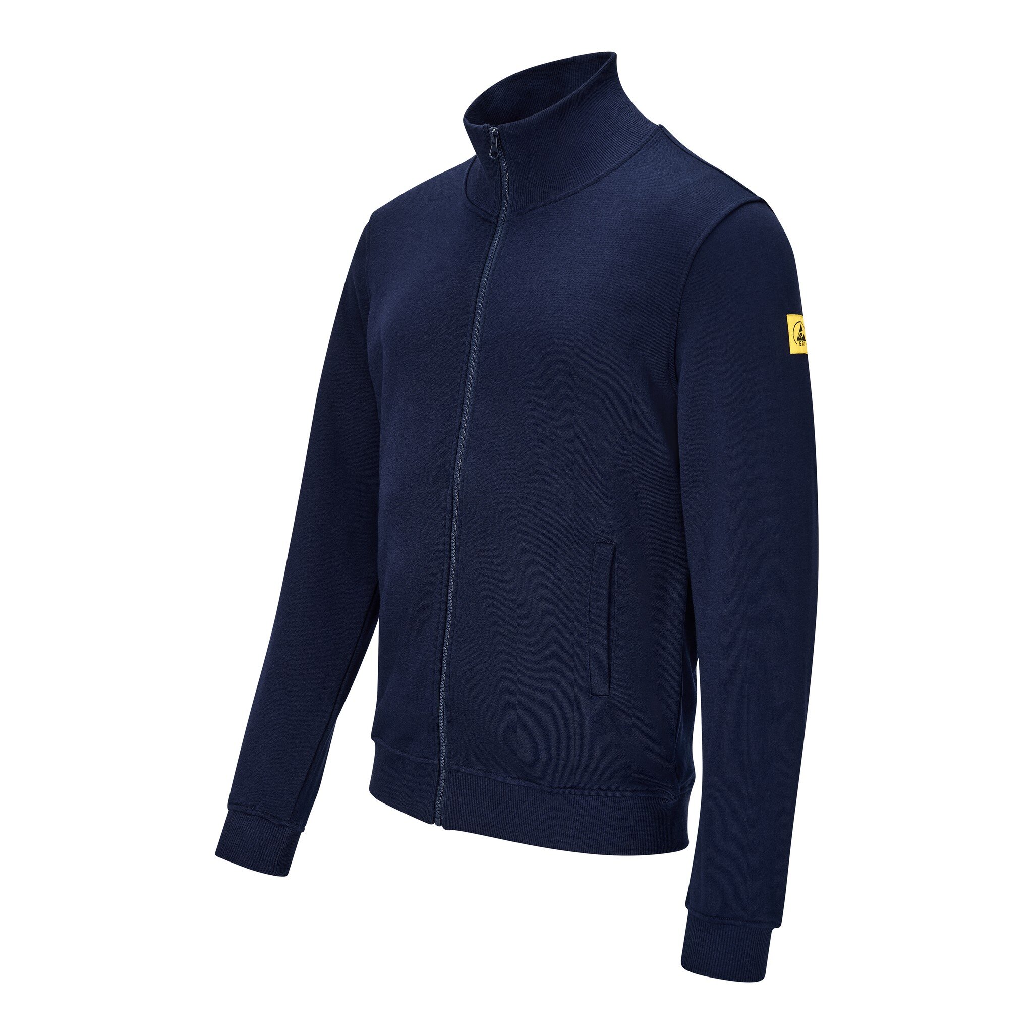 ESD Sweatjacke mit Zipper, marine blau, L, Comfort-Fit #zoom-2