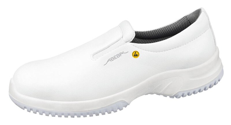 Slipper weiß ESD - 41, 31740 ESD-Sicherheitsschuhe uni6 Damen / Herren, S2