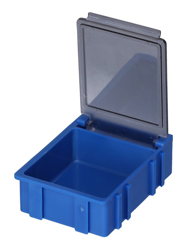ESD SMD Box N3, 41 x 37 x 15 mm, blue/transparent vaporized #5