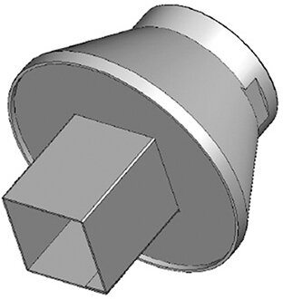 Nozzle, square, 10 x 10 mm for HCT-1000 system #zoom-1