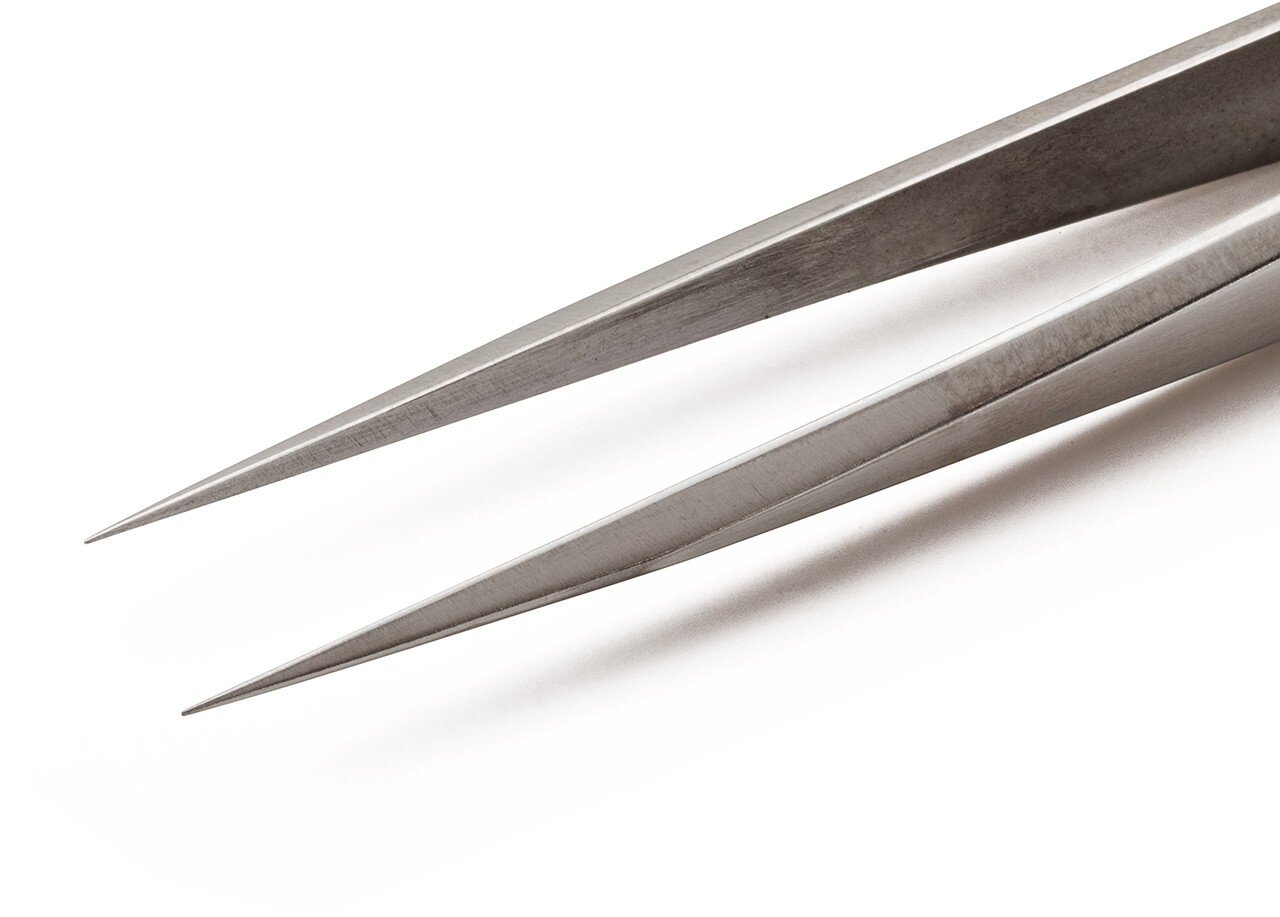 Weller Erem E3CSA Ergonomic Precision Tweezer 4.5 " From Stainless Steel Body And Stainless Steel Tip #zoom-2
