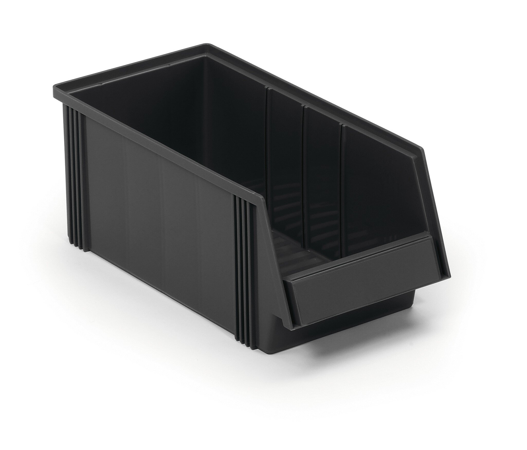 Bac d’entreposage à fenêtre ESD, 186x400x156 mm, noir #zoom-1