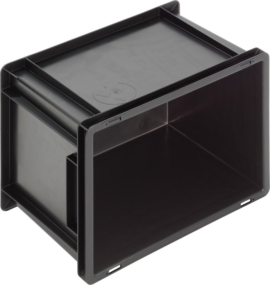 ESD Behälter New Box NB MC, Griffleisten, schwarz, 400 x 300 x 270 mm #zoom-3