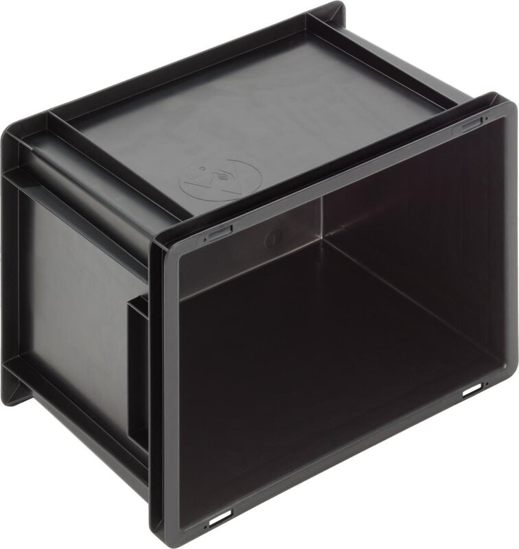 ESD Behälter New Box NB MC, Griffleisten, schwarz, 400 x 300 x 270 mm #3