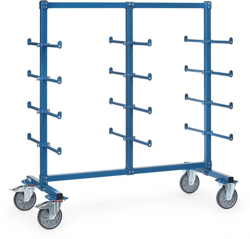 Chariot à bras porteur avec sécurité anti-déroulement 2000 x 800 mm  #1