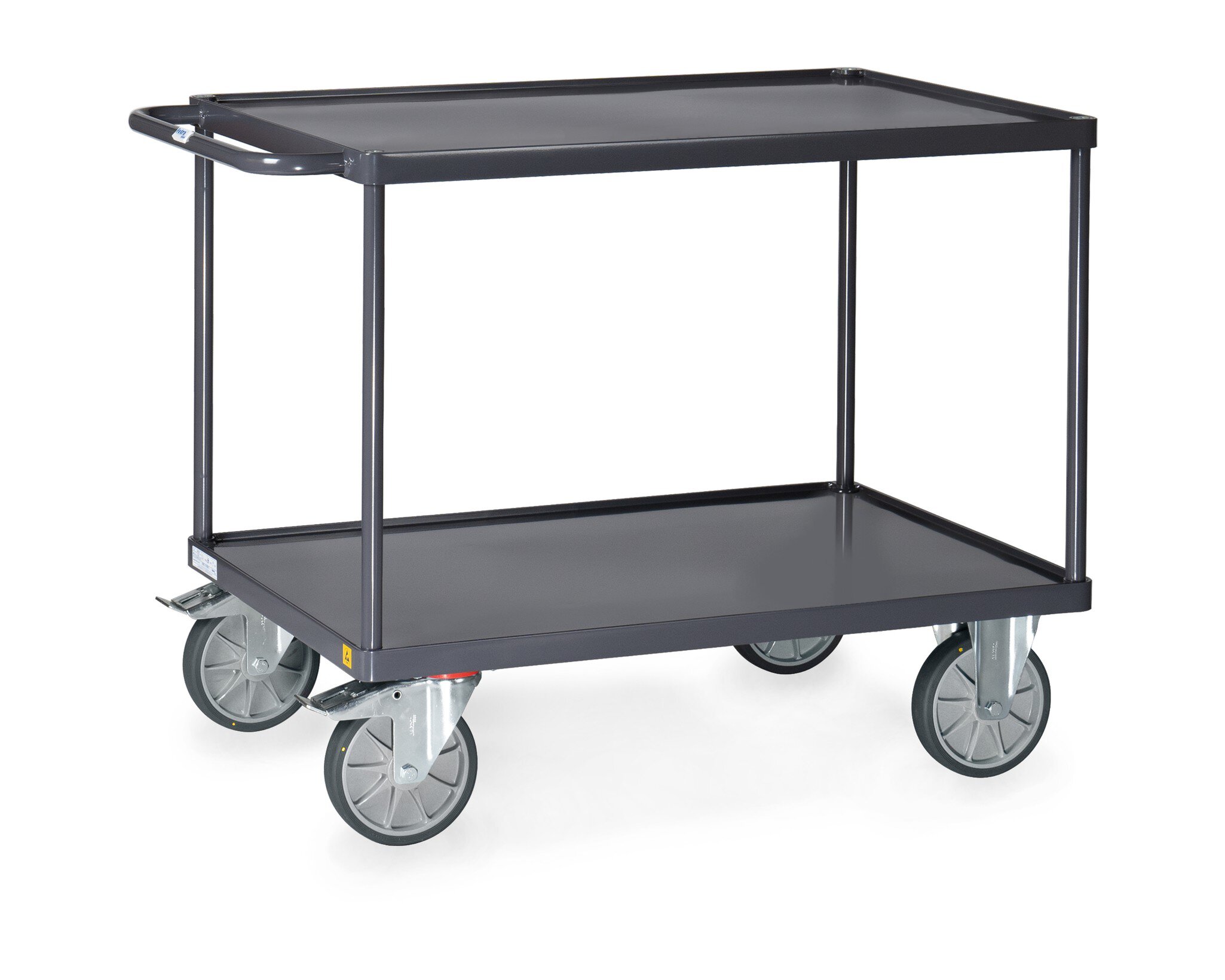 ESD-Tischwagen, Stahlblech-Wannen, Ladefläche 1.000 x 700 mm #zoom-1