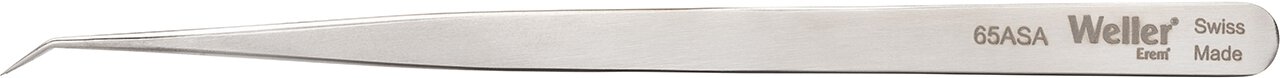 Weller Erem 65ASA Precision Tweezers Curved 50° Very Pointed Tips For Working With Extra-Small Chips And Other Miniature components #zoom-2