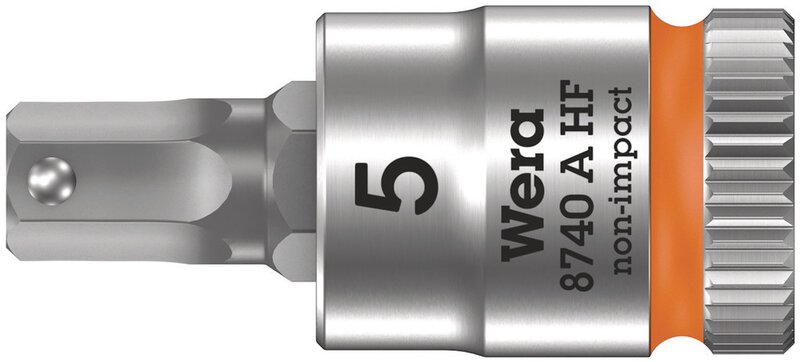 Presa per bit con attacco da 1/4", con funzione di supporto per viti ad esagono cavo, 5 x 28 mm #1