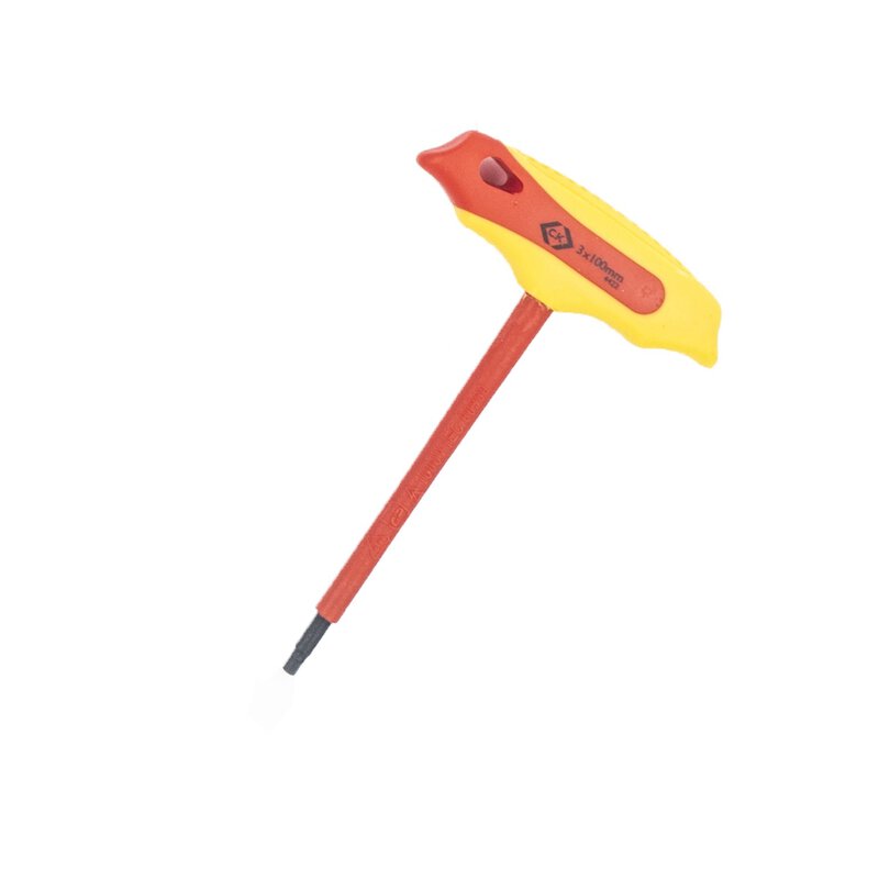 Sechskantstiftschlüssel 3 mm mit T-Griff, VDE isoliert