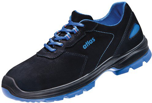 ESD low shoe TX 42 2.0, S2, nubuck leather, unisex, black/royal blue, size 42 #zoom-1