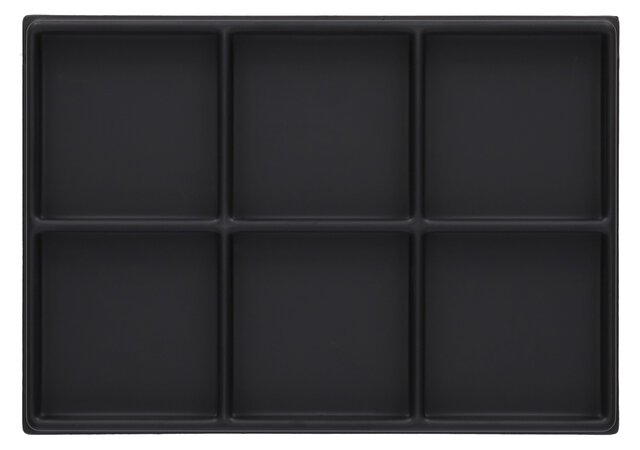 ESD Einlage für Sortimentskasten 210, 6 Fächer à 64 x 66 mm