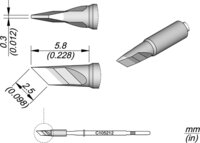 Soldeerstift afgeschuind, 2,5 x 0,3 mm, C105212 #thumbnail-1
